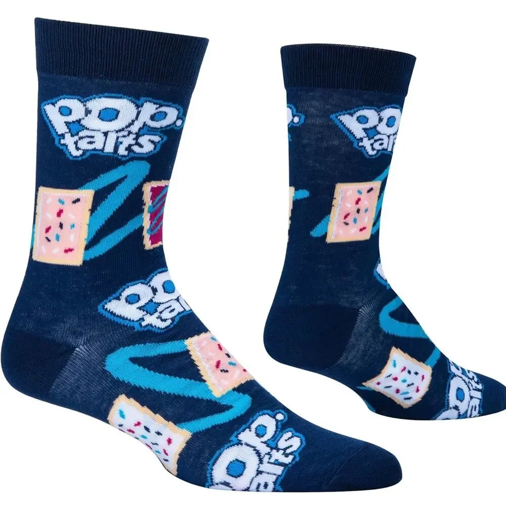 Odd Sox Unisex Pop Tarts Breakfast Snack Novelty Crew Socks Blue Classic Retro
